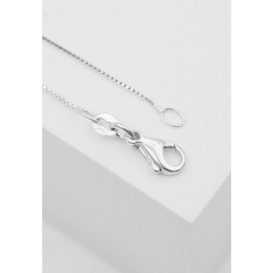 MUAU Schmuck  Collier Venezianer Weissgold 750, 0.6mm, 50cm 