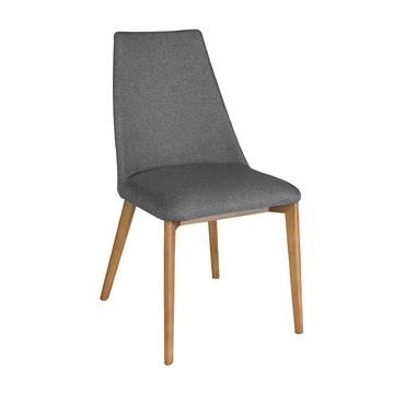 Stuhl aus dunkelem Stoff