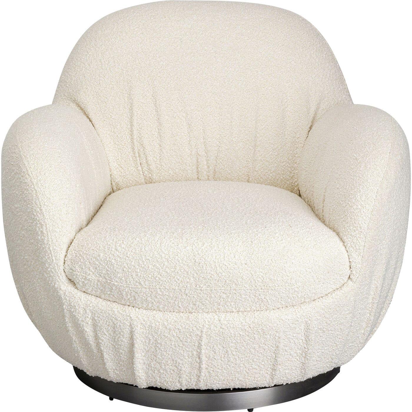 KARE Design Fauteuil pivotant Nube boucle  