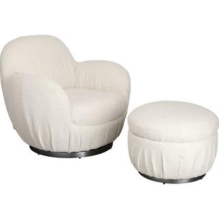 KARE Design Fauteuil pivotant Nube boucle  