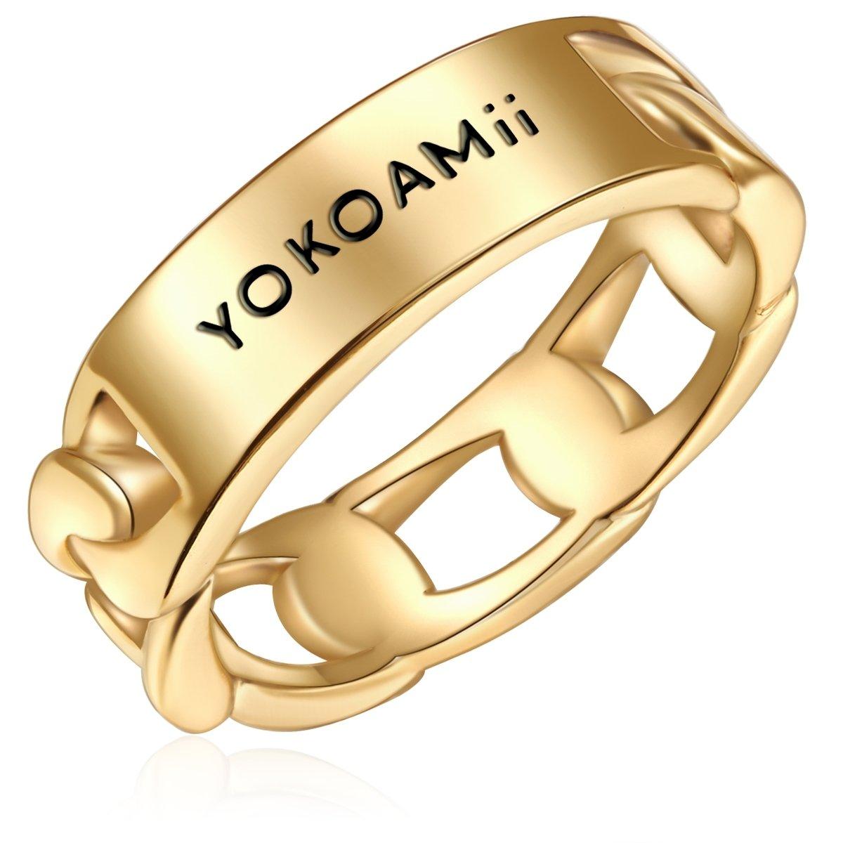 Yokoamii  Femme Bague tendance 