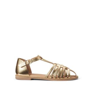 La Redoute Collections  Sandalen aus goldfarbenem Leder 