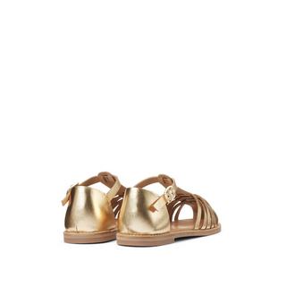 La Redoute Collections  Sandalen aus goldfarbenem Leder 