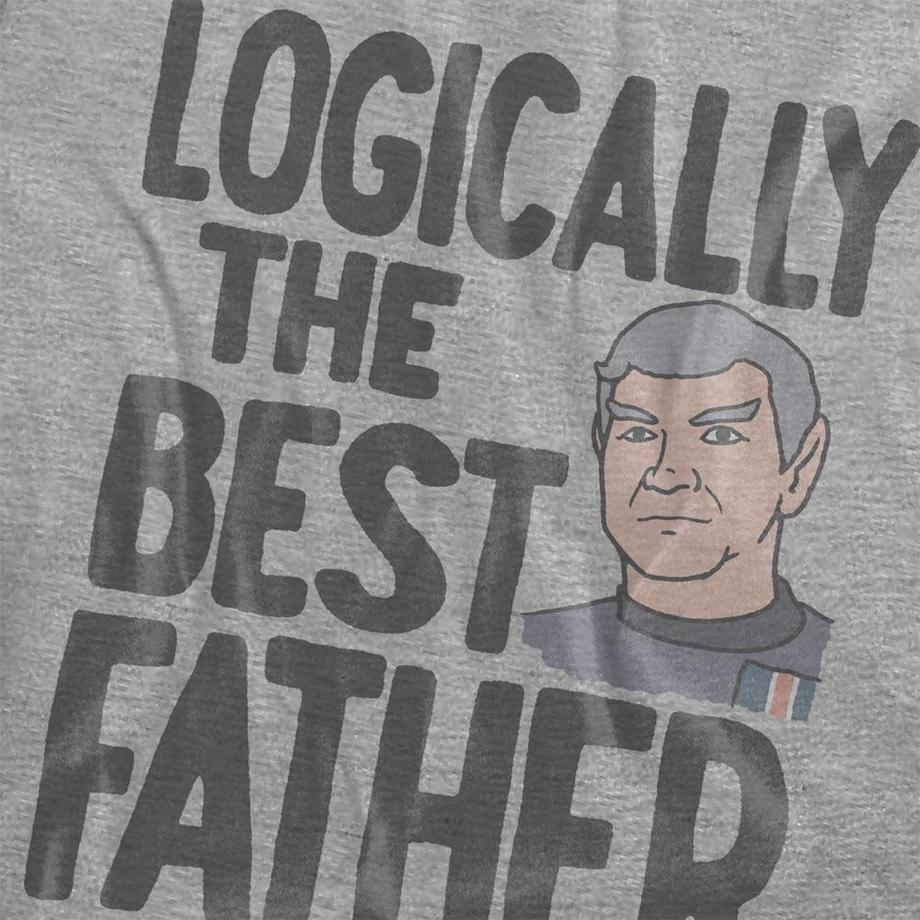Star Trek  Logically The Best Father T-Shirt, Meliert 