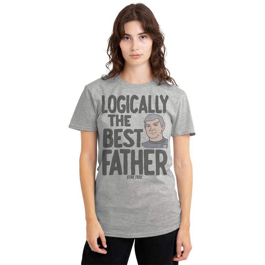 Star Trek  Logically The Best Father T-Shirt, Meliert 