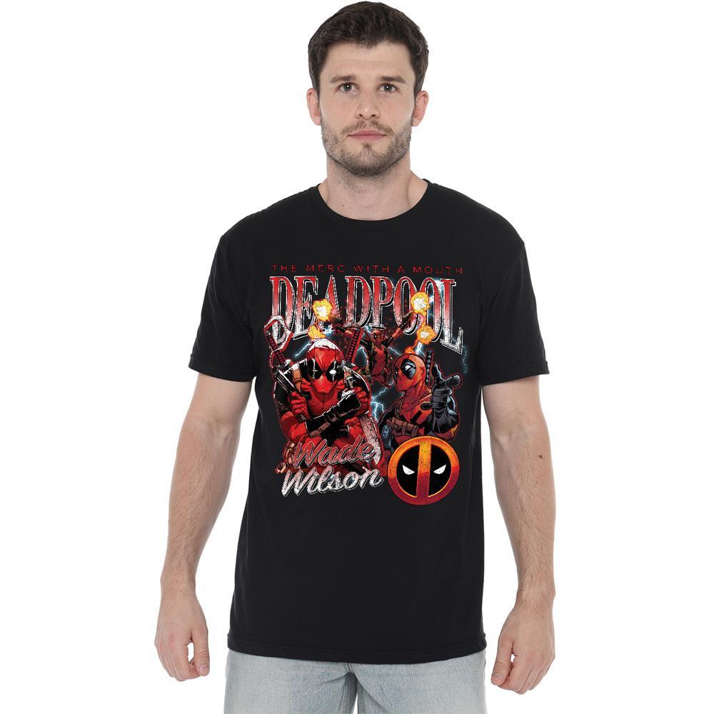 Deadpool Wade Wilson Grafikdruck T-Shirt  