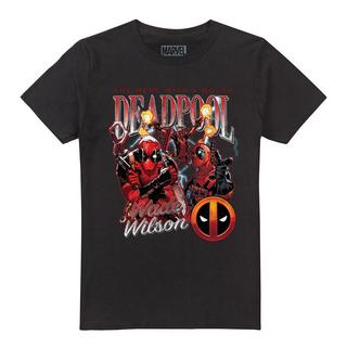 Deadpool Wade Wilson Grafikdruck T-Shirt  