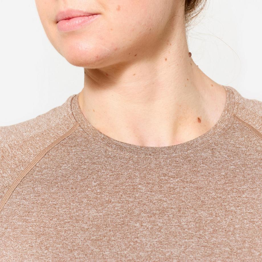 DOMYOS  T-shirt maniche corte donna fitness seamless 