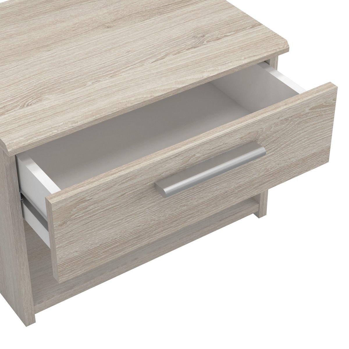 Calicosy Comodino 1 cassetto L42,5 cm, decorazione legno chiaro - Costoso  