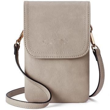 Sac à bandoulière pour téléphone portable en cuir, sac à bandoulière pour téléphone portable, sac à bandoulière pour téléphone portable avec portefeuille à accrocher autour du cou