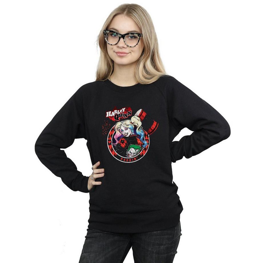 DC COMICS Harley Quinn Puddin Felpa Grafica  