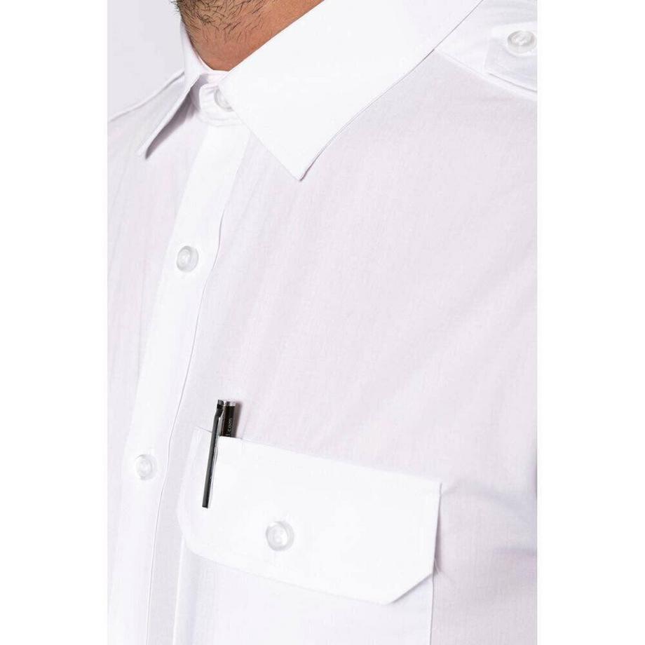 Kariban Camicia Pilota Maniche Corte  