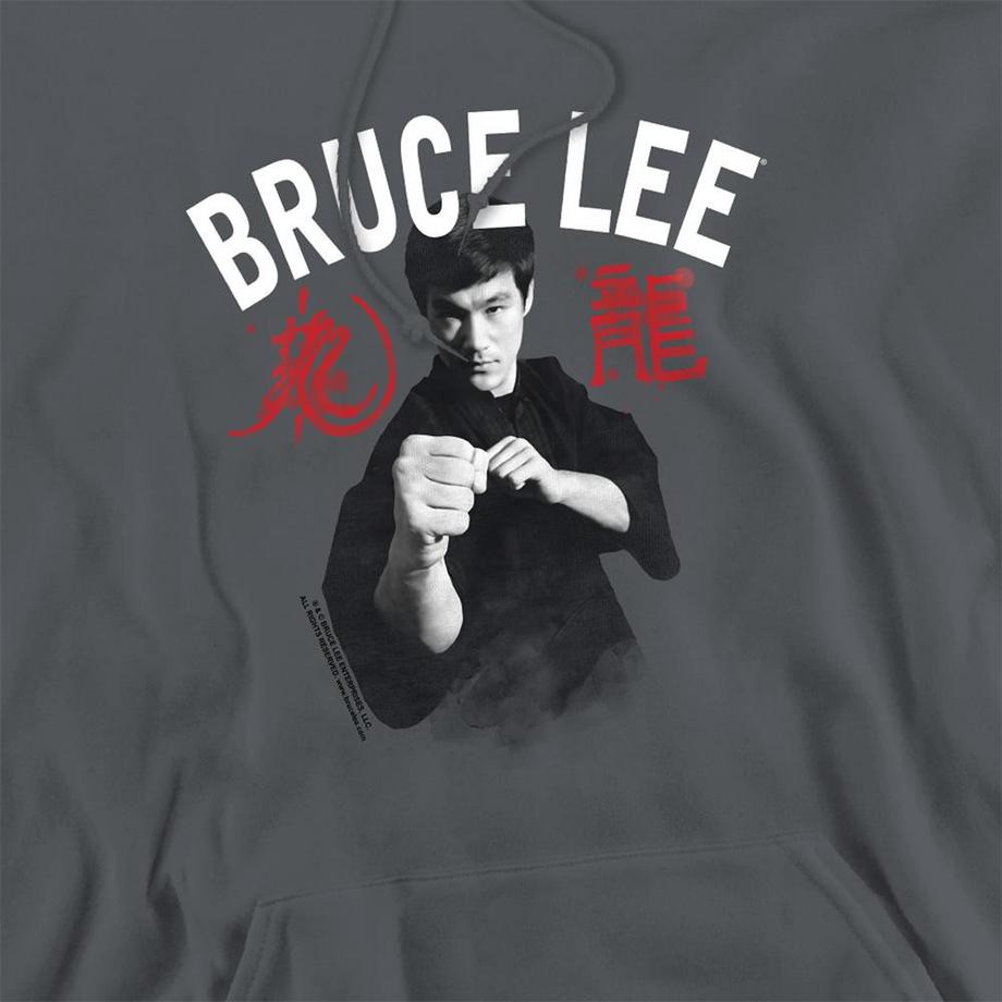 Bruce Lee Ready Felpa Con Cappuccio  