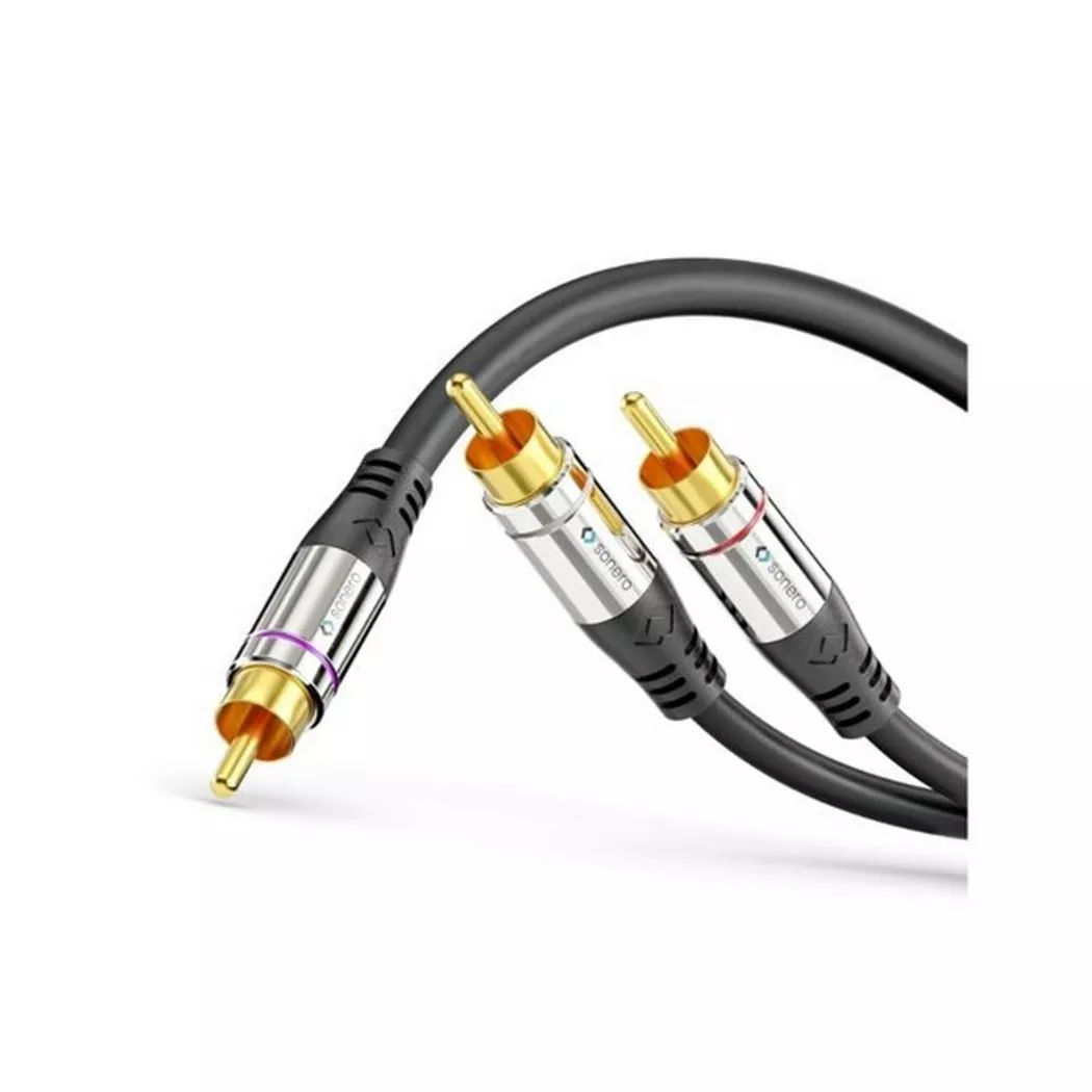 Sonero Cinch auf 2x Cinch Subwoofer Kabel 10,0m