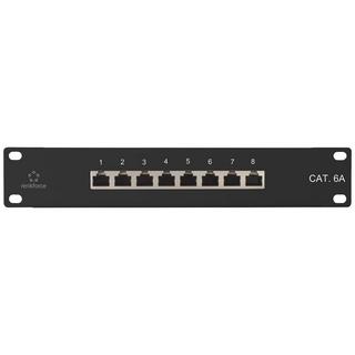 Renkforce  CAT.6A 10″ 1HE 8-Port Patchpanel 
