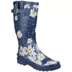 Womens/Ladies Burghley Pull On Patterned Wellington Boots