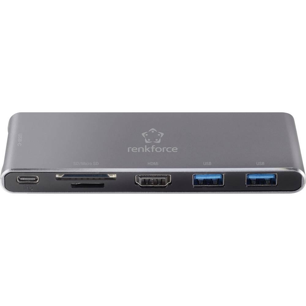 Renkforce  Renkforce Docking station USB-C® RF-PCR-550 Adatto per marchio (Notebook Dockingstations): universale 