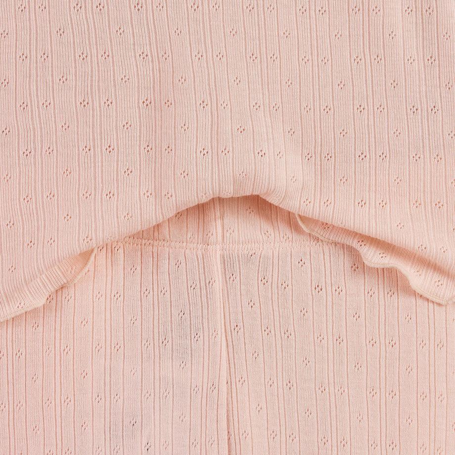 La Redoute Collections  Pyjama mit langen Ärmeln aus Pointelle-Mesh 