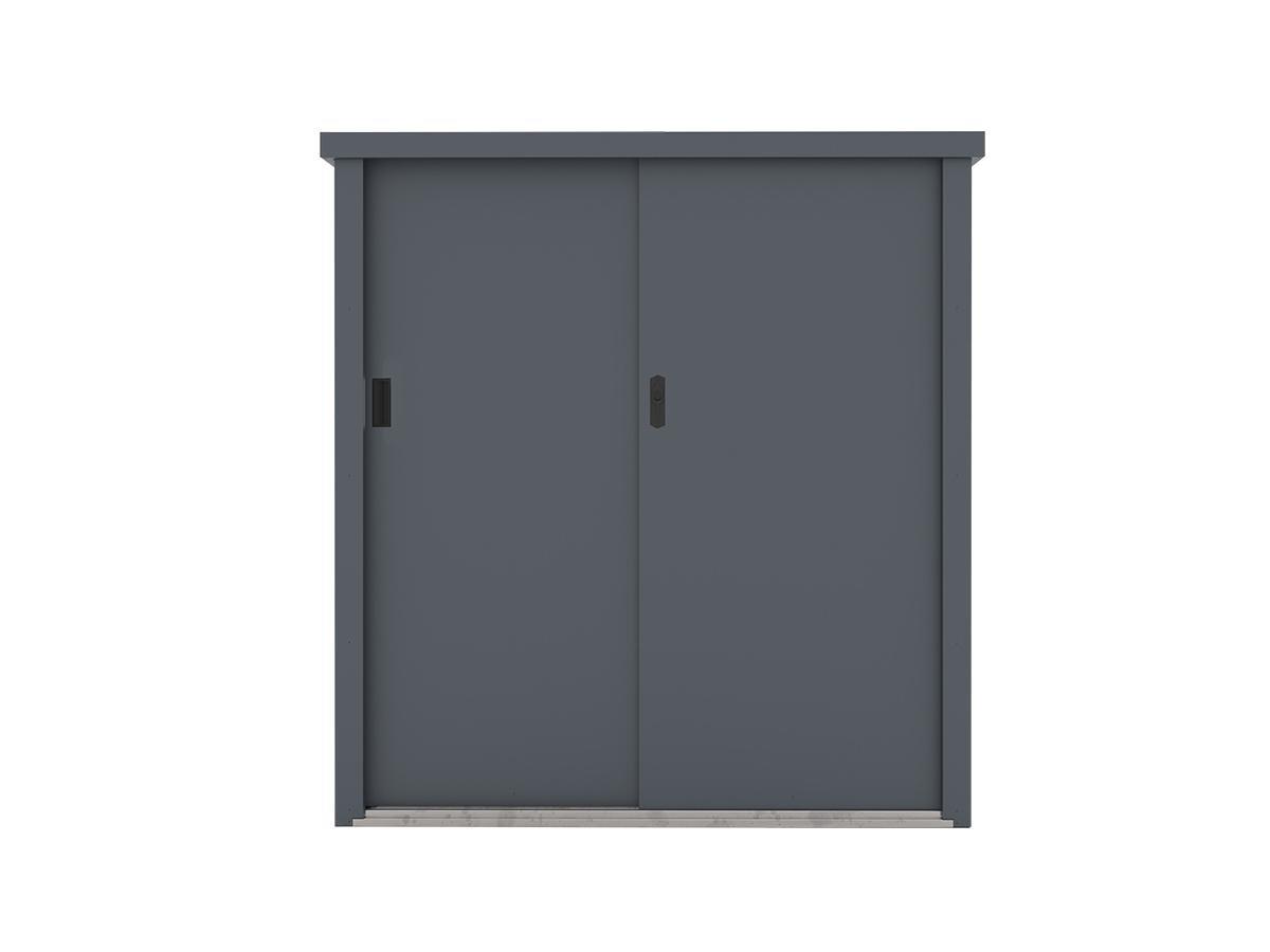 Vente-unique Armoire de rangement de jardin en métal acier galvanisé gris 1,31 m3 125x80x131 cm REIVAX  