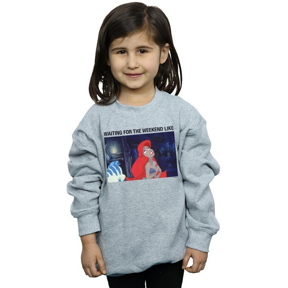 Disney  The Little Mermaid Waiting For The Weekend Sweatshirt 
