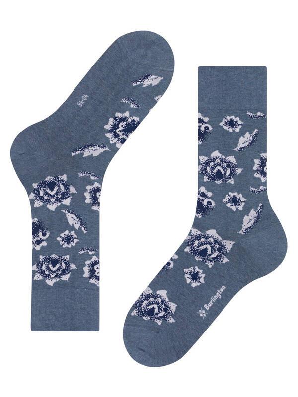 Burlington  Calze Denim Flower 