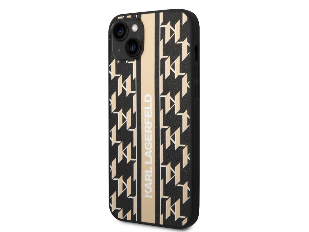 KARL LAGERFELD  Coque pour iPhone 14 PU Monogram Stripe 