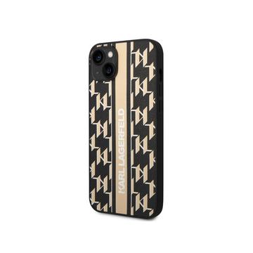 Coque pour iPhone 14 PU Monogram Stripe