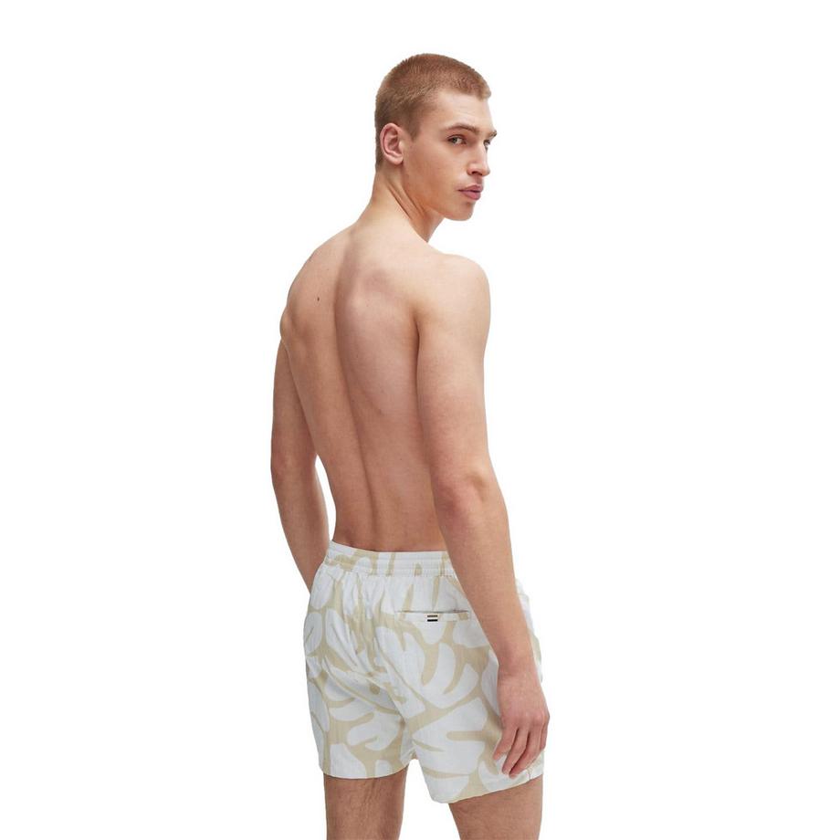 BOSS Bari Badeshorts Blätterdruck  