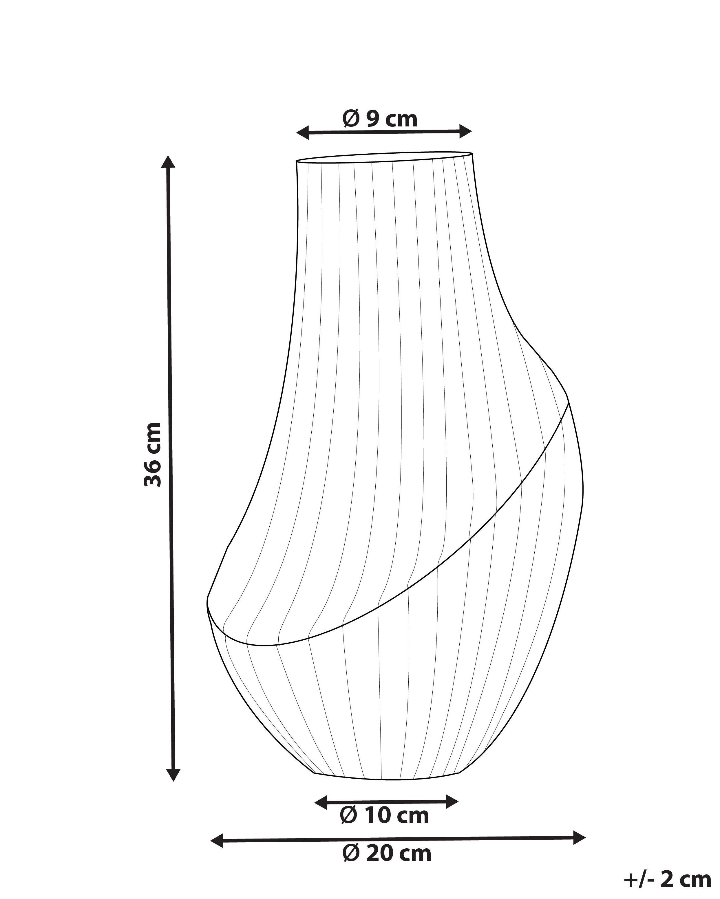 Beliani Vaso da fiori en Vetro Moderno MYRSINA  