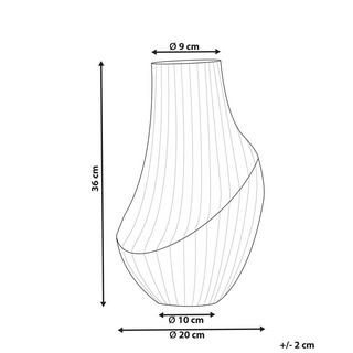 Beliani Vaso da fiori en Vetro Moderno MYRSINA  