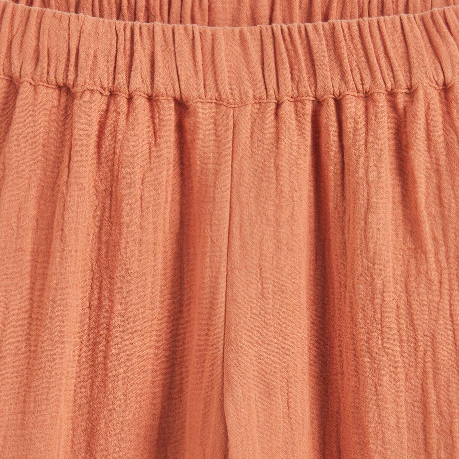 La Redoute Collections  Losse-Fit-Hose aus Baumwoll-Musselin 