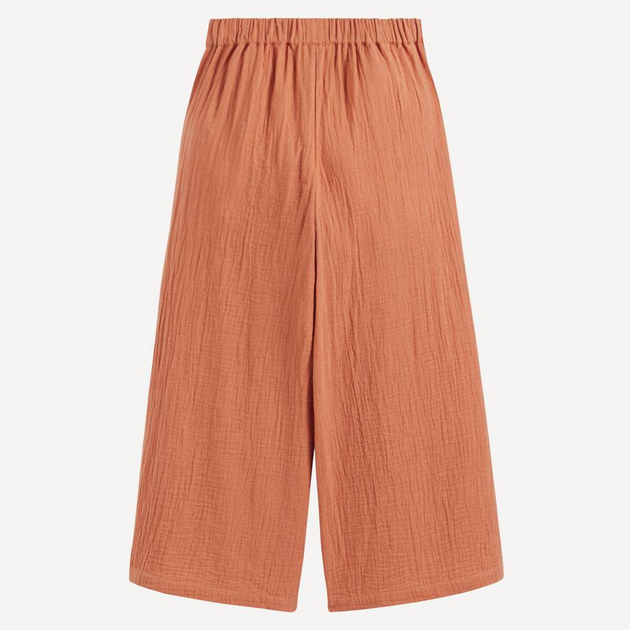 La Redoute Collections  Losse-Fit-Hose aus Baumwoll-Musselin 