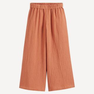 La Redoute Collections  Losse-Fit-Hose aus Baumwoll-Musselin 