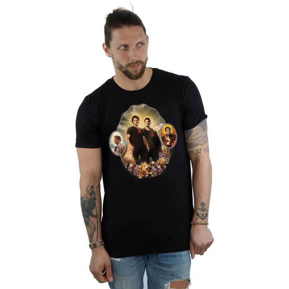 Supernatural T-Shirt Stampata Maniche Corte  