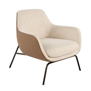 ANGEL CERDA Fauteuil en tissu et simili cuir  