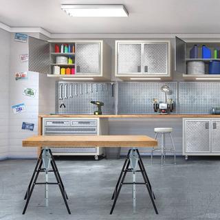 Northix Chevalet de travail en acier, lot de 2  