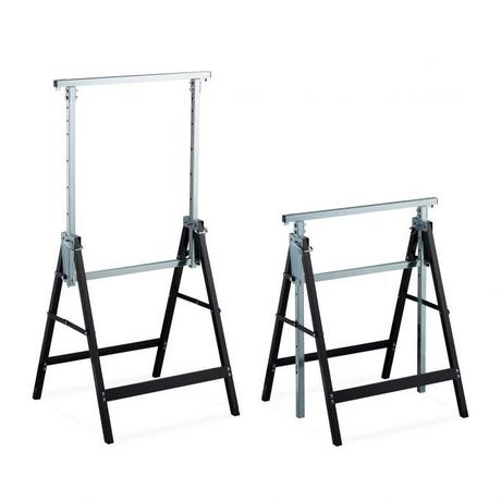 Northix Chevalet de travail en acier, lot de 2  