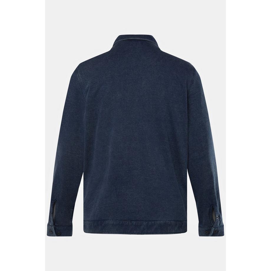 JP1880 Veste en molleton style Worker look vintage  