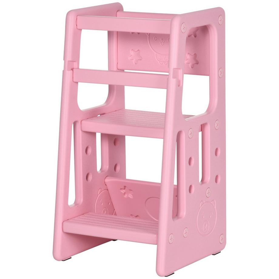 Northio  Learning Tower Escabeau Pour Enfants De Style Montessori, Réglable En Hauteur, Aide À La Cuisine, Pour 1,5 À 5 Ans, Hdpe 