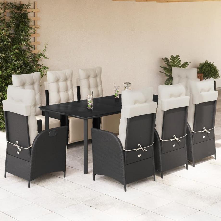 VidaXL set da pranzo da giardino Polirattan  