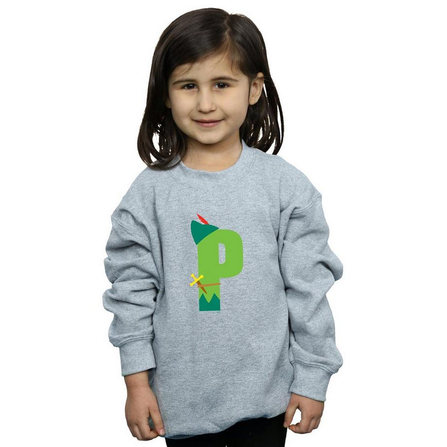 Disney  Alphabet P Is For Peter Pan Sweatshirt 