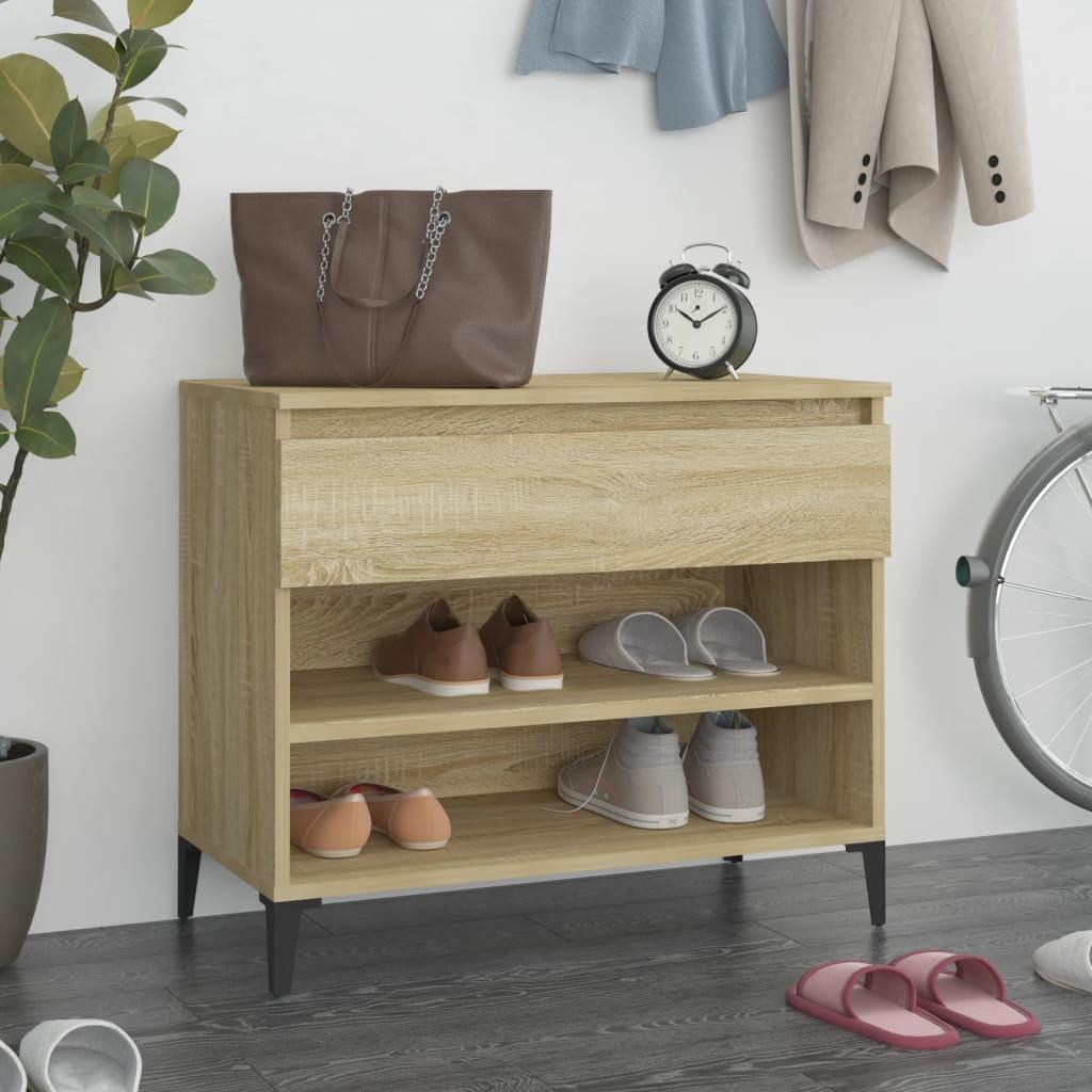 VidaXL Armoire à chaussures bois d'ingénierie  