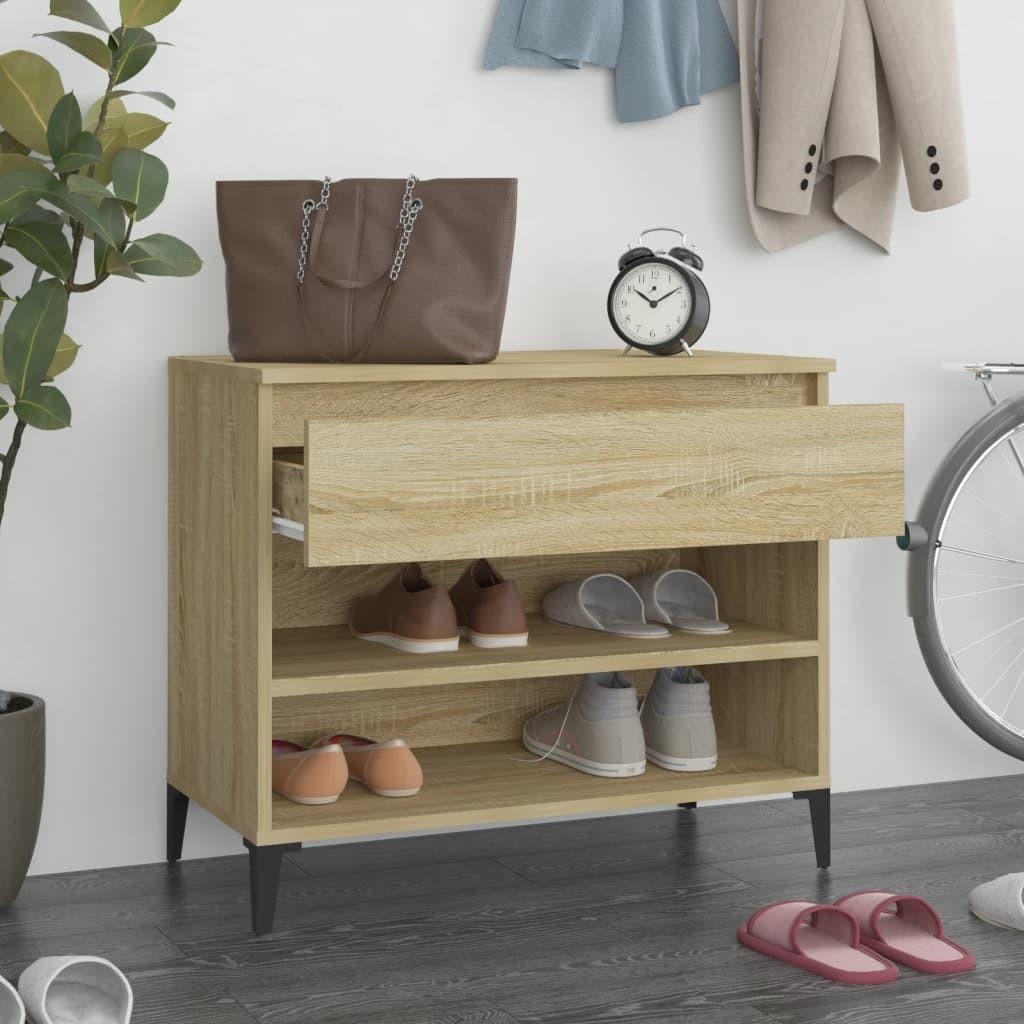 VidaXL Armoire à chaussures bois d'ingénierie  