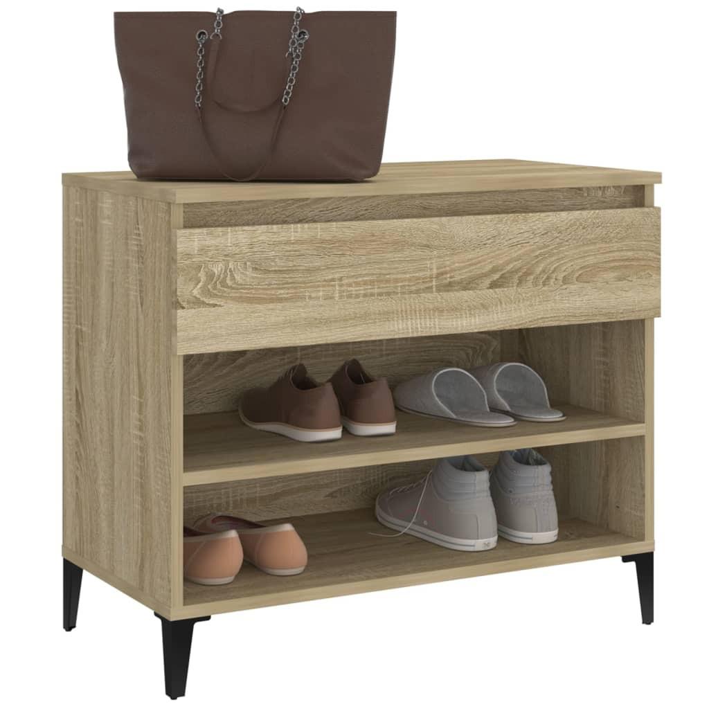 VidaXL Armoire à chaussures bois d'ingénierie  