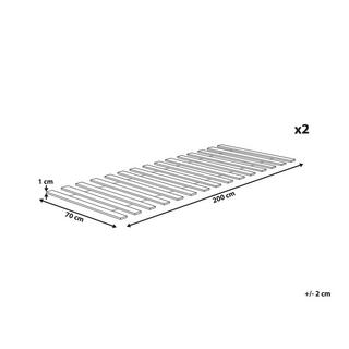 Beliani Base letto a doghe en Legno microlamellare BLANZAC  