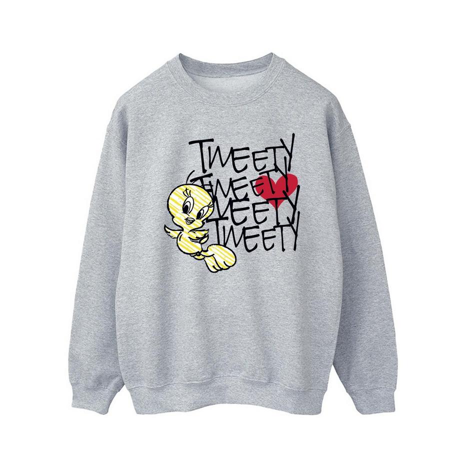 LOONEY TUNES Tweety Bird Imprimé Graphique Sweatshirt  