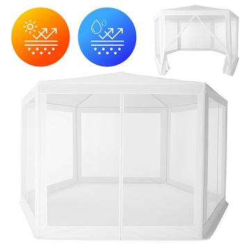 Pavillon de jardin 2 x 2 x 2 m avec moustiquaire blanc MultiGarden