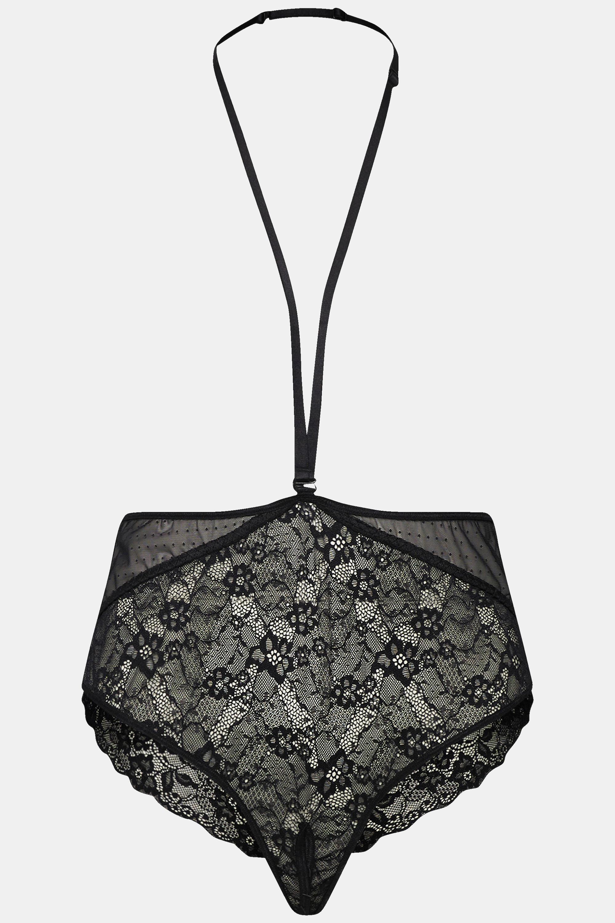 Ulla Popken Slip Brasiliana Pizzo Nastro Ouvert  