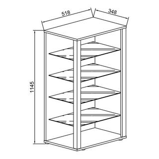 VCM Bois verre vitrine de collection vitrine de verre vitrine de stand vitrine Glasol lll  