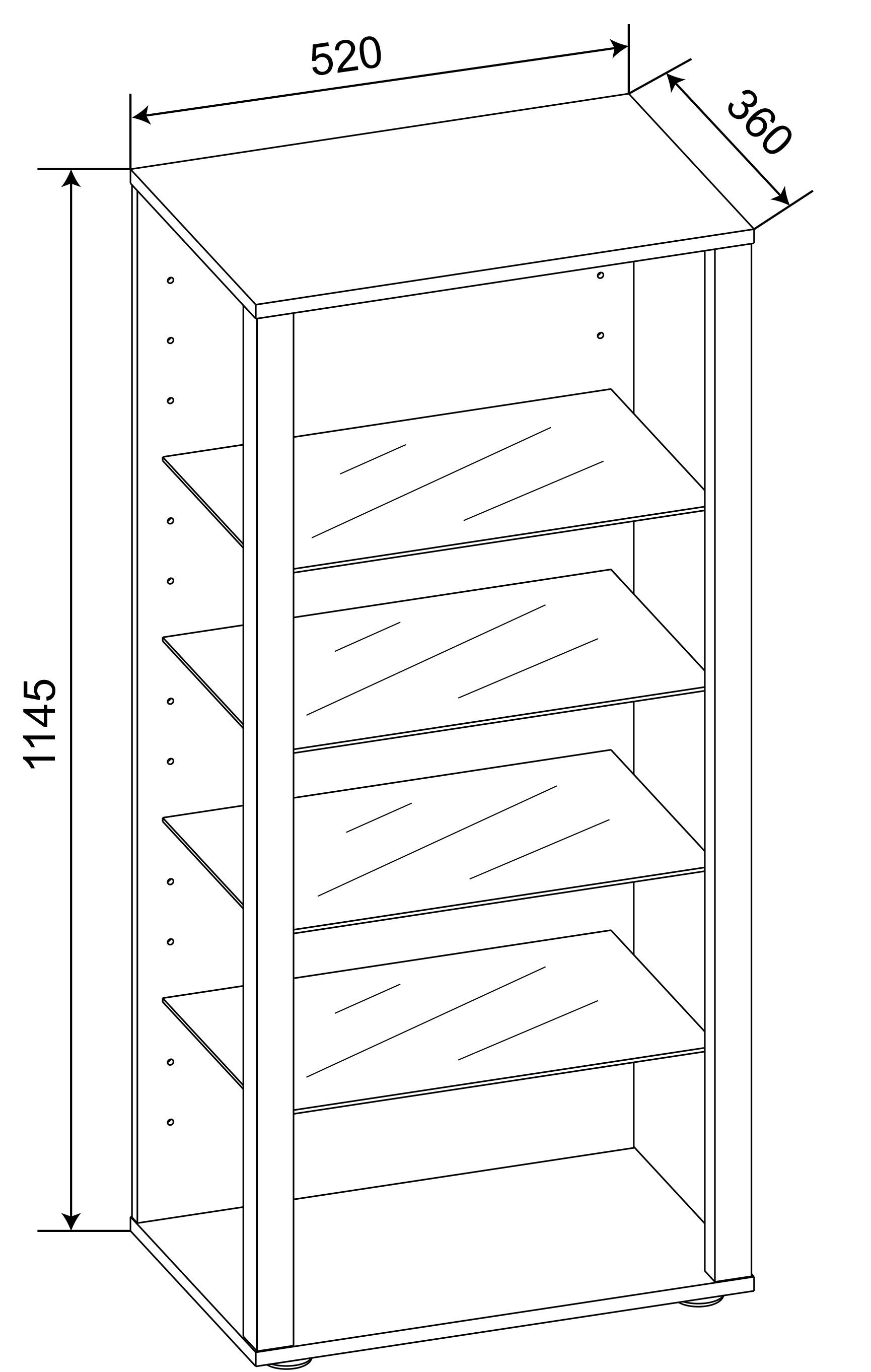 VCM Holz Glas Vitrine Sammelvitrine Glasvitrine Schaukasten Standvitrine Glasol lll  